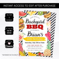 barbeque birthday party invitation